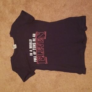 Stranger Things tee, adult small, navy